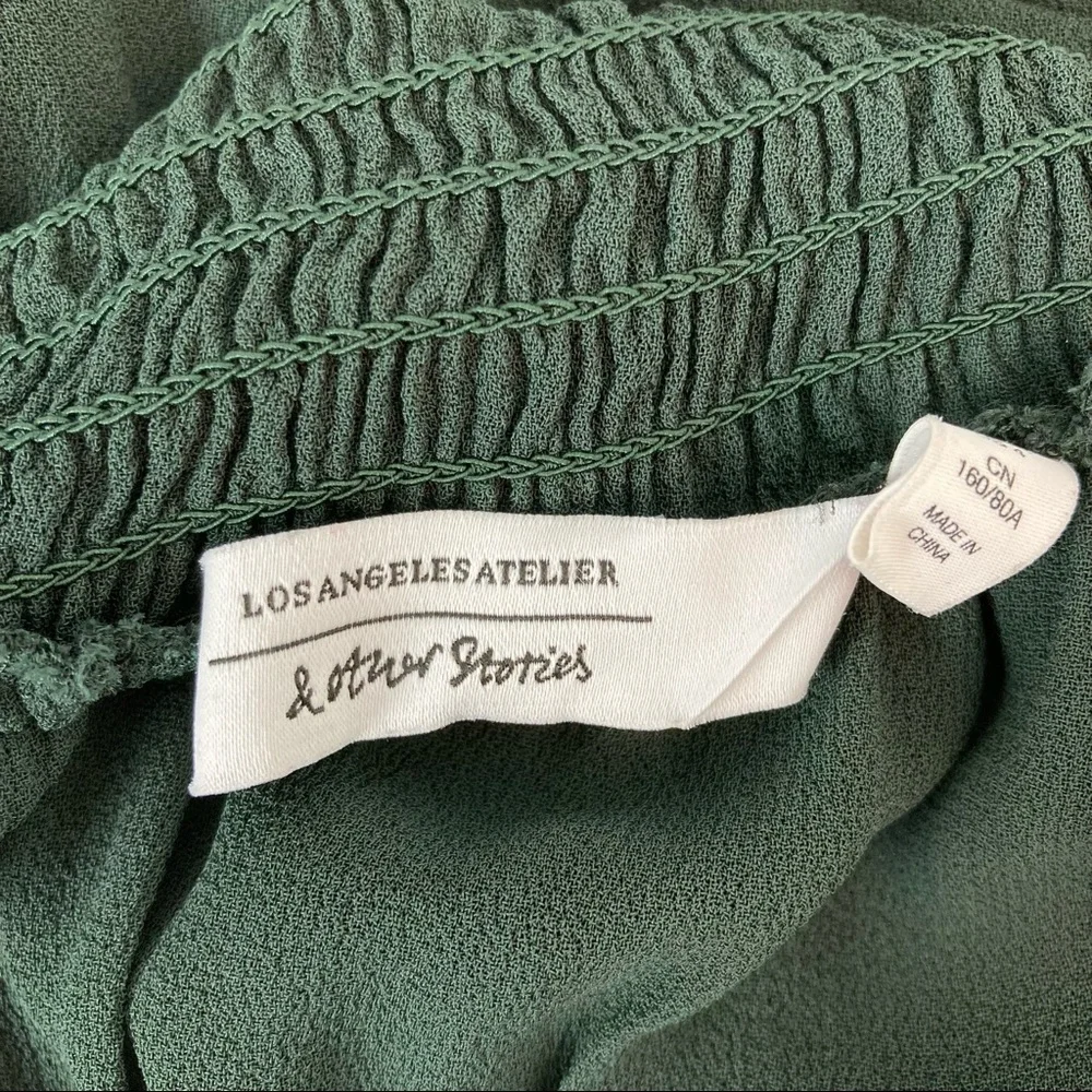 & Other Stories Ruffle Mock Neck Blouse Size 4